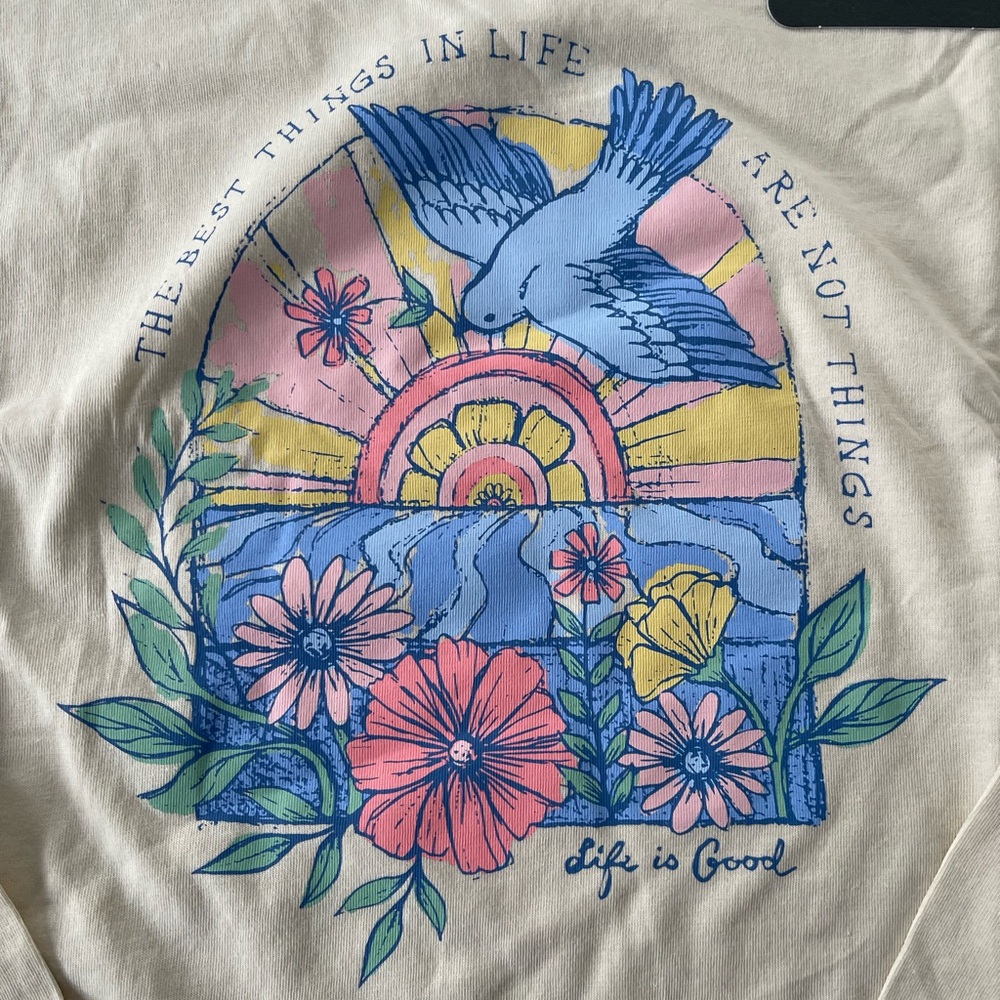 Life Is Good Cream Women's Tee